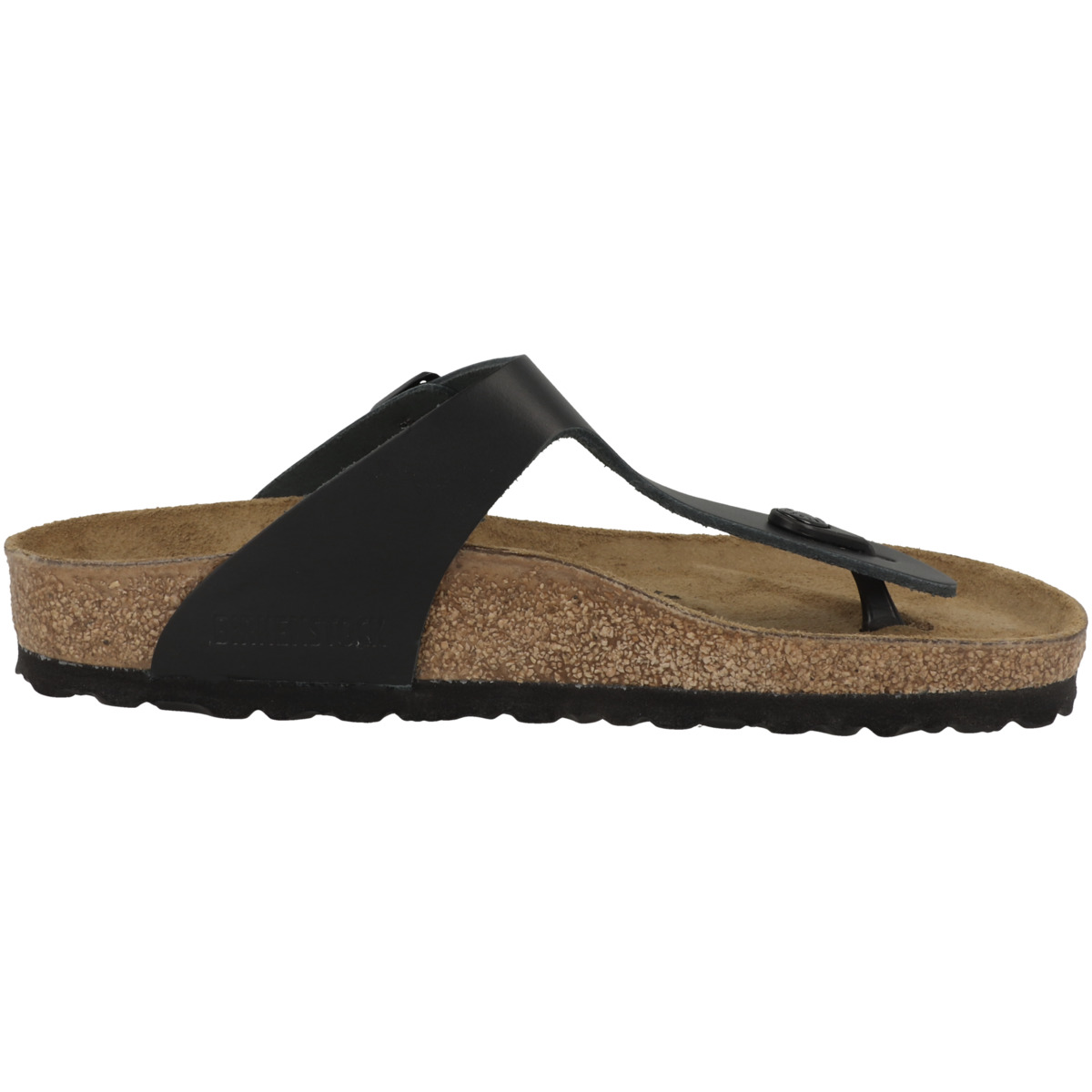 Birkenstock Gizeh Glattleder Sandale normal schwarz