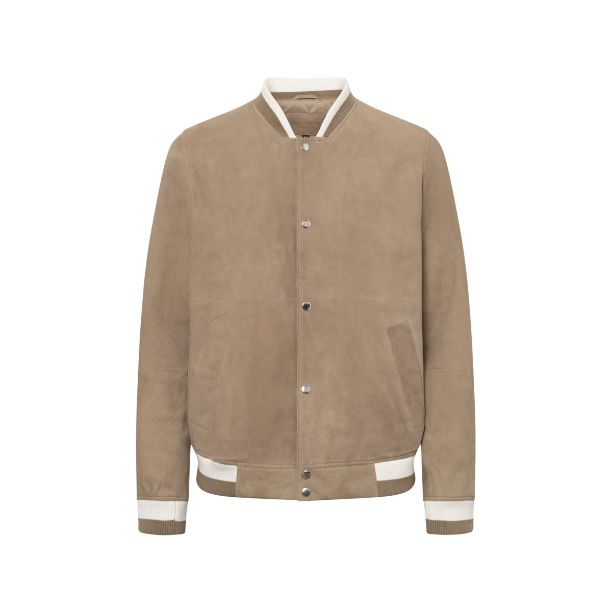 Bolongaro Trevor Ellis Bomber Lederjacke beige