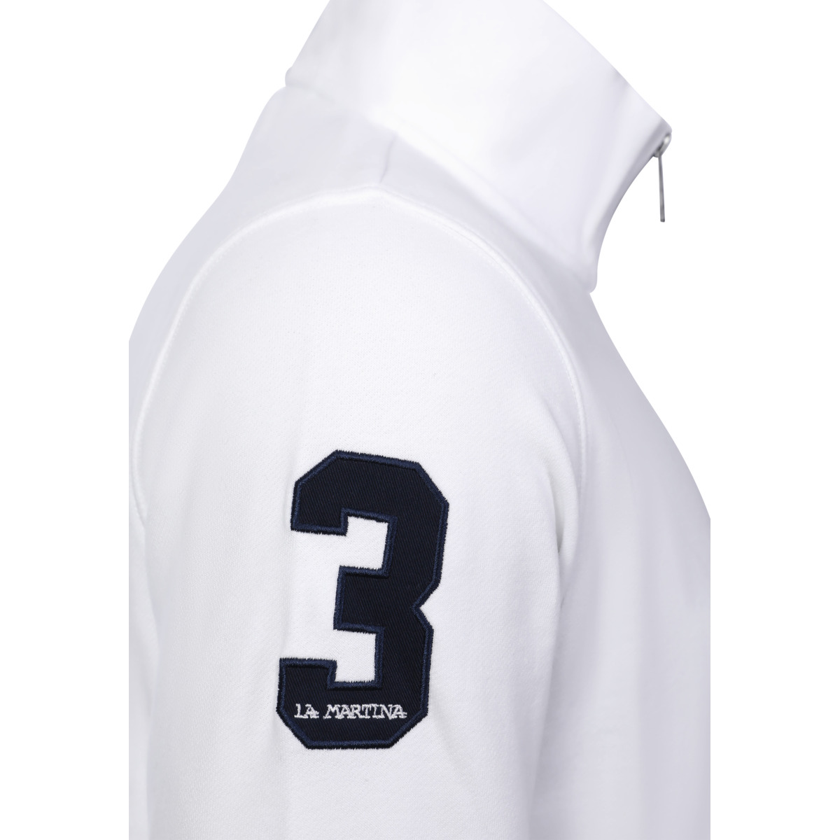 La Martina MCF300 Sweatjacke weiss