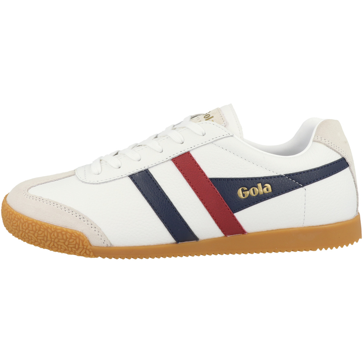 Gola Harrier Leather Sneaker low weiss