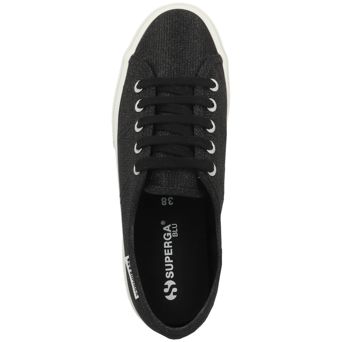 Superga 3750 Jersey Lame Leggera Sneaker low schwarz