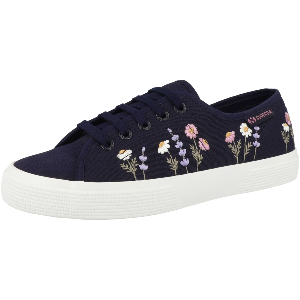 Superga 3750 Flower Embroidery Leggera Sneaker low blau