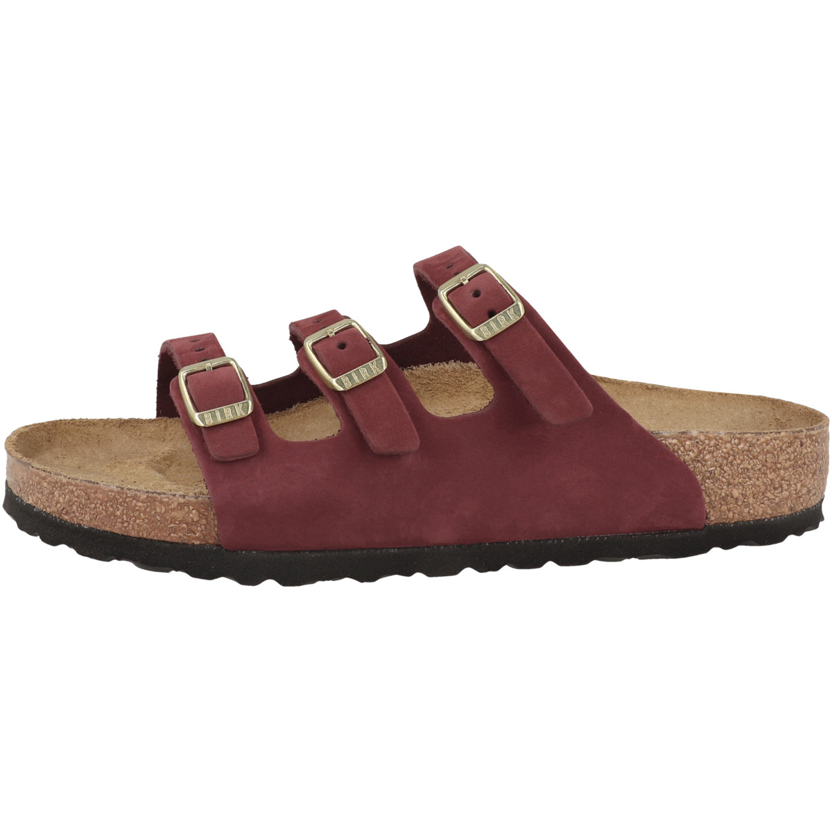 Birkenstock Florida Fresh Nubukleder Sandale normal bordeaux