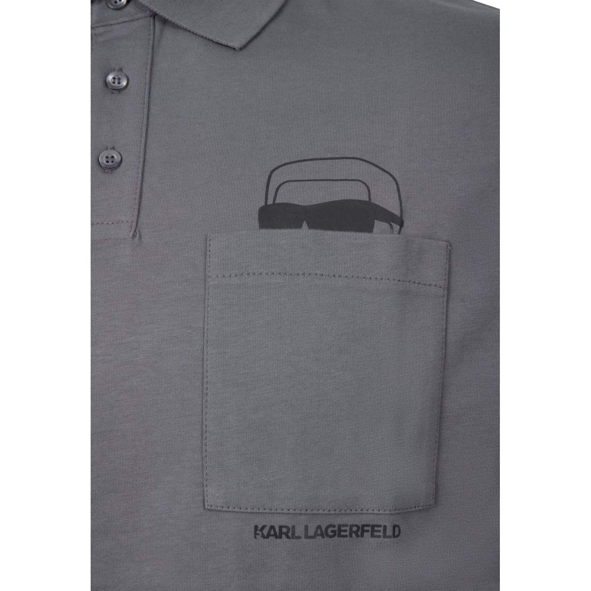 KARL LAGERFELD 745127 Poloshirt dunkelgrau