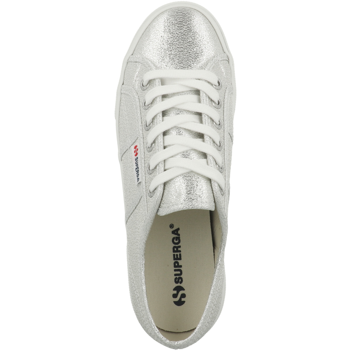 Superga 2740 Platform Lame Sneaker low silber