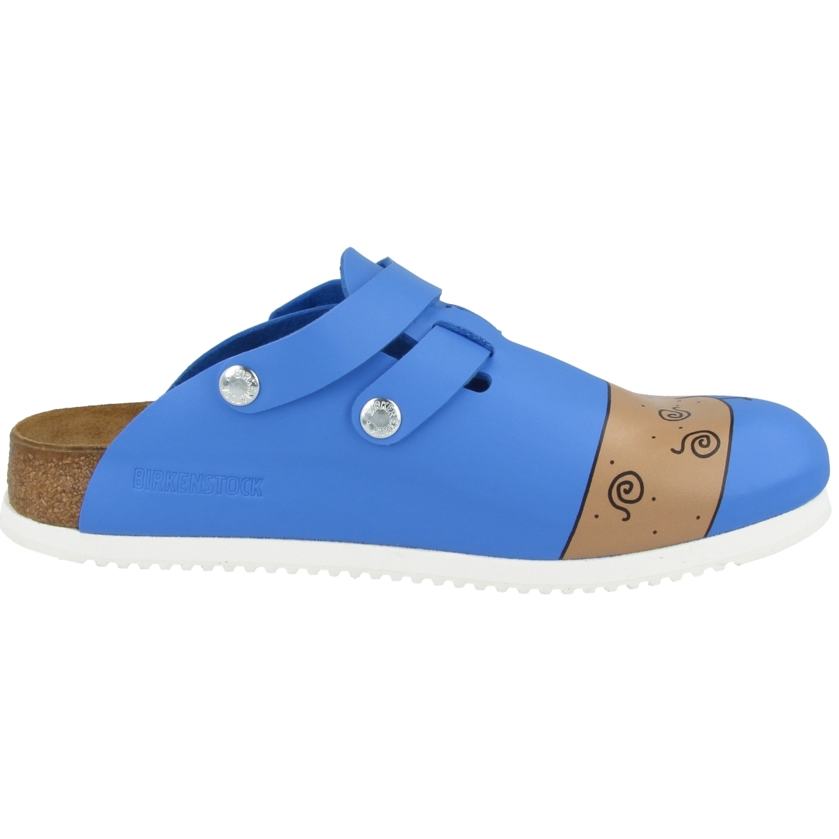 Birkenstock Kay SL Birko-Flor Clogs schmal blau