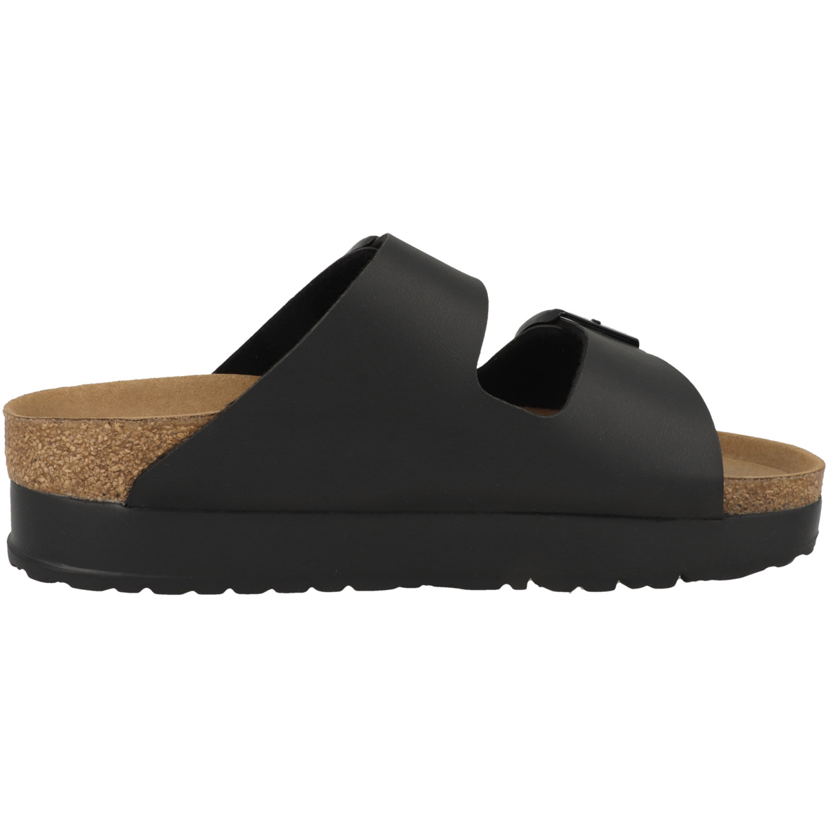 Birkenstock Papillio Arizona Flex Platform Birko-Flor Sandale schmal schwarz