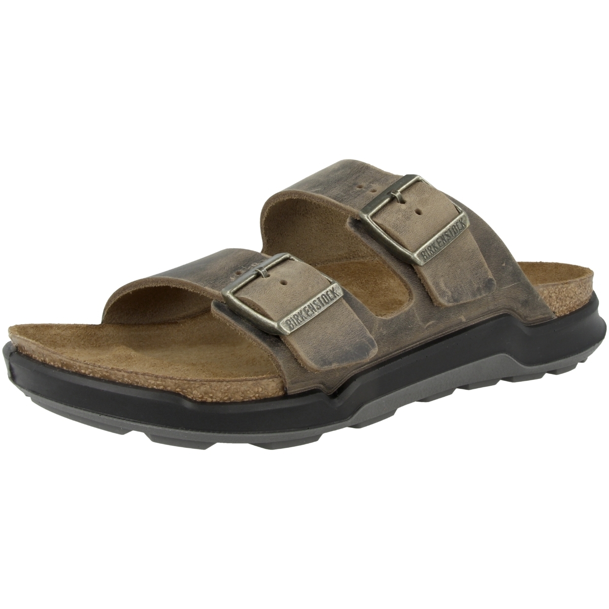 Birkenstock Arizona CT geöltes Nubukleder Sandale normal gruen