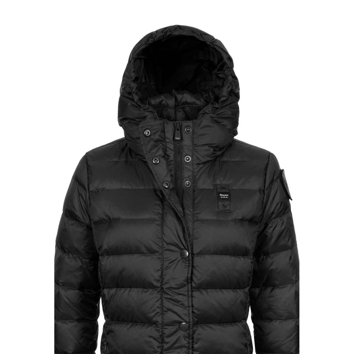 Blauer Anita Daunenjacke schwarz