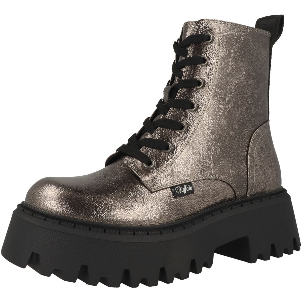 Buffalo Aspen Lace Up Mid Boots silber