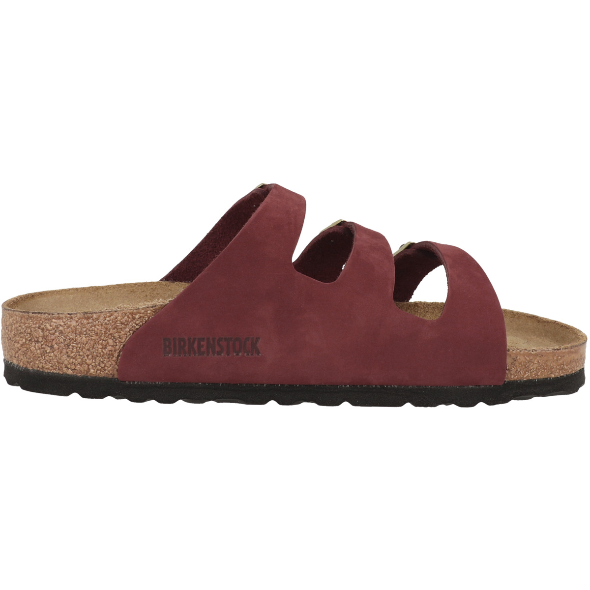 Birkenstock Florida Fresh Nubukleder Sandale normal bordeaux