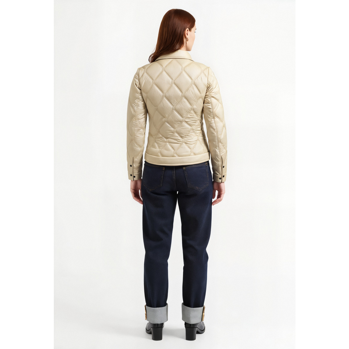 Blauer Delhi Übergangsjacke hellgrau