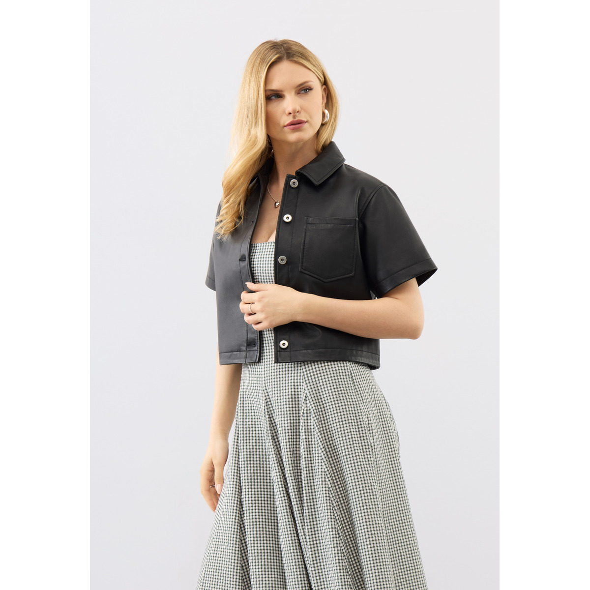 Bolongaro Trevor Agatha Shirt Kurzarmhemd schwarz