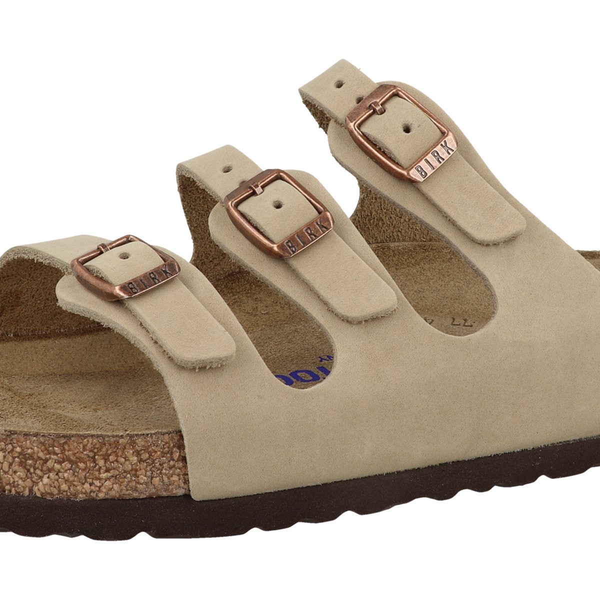 Birkenstock Florida SFB geöltes Nubukleder Sandale Weichbettung normal braun