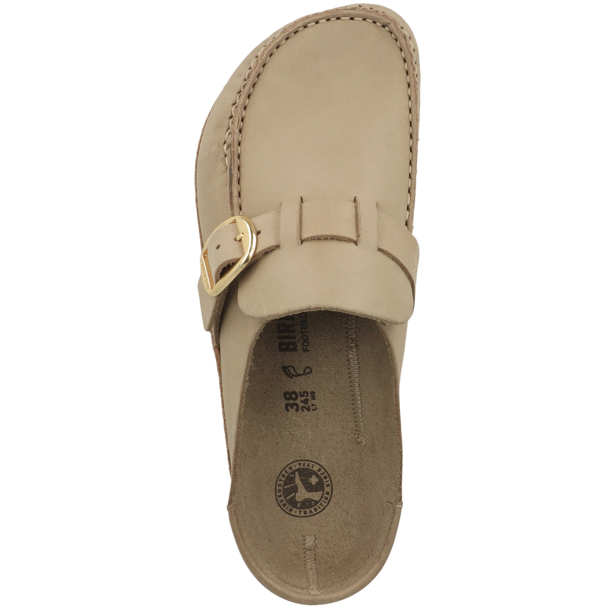 Birkenstock Buckley Naturleder Geölt Clogs normal hellbraun