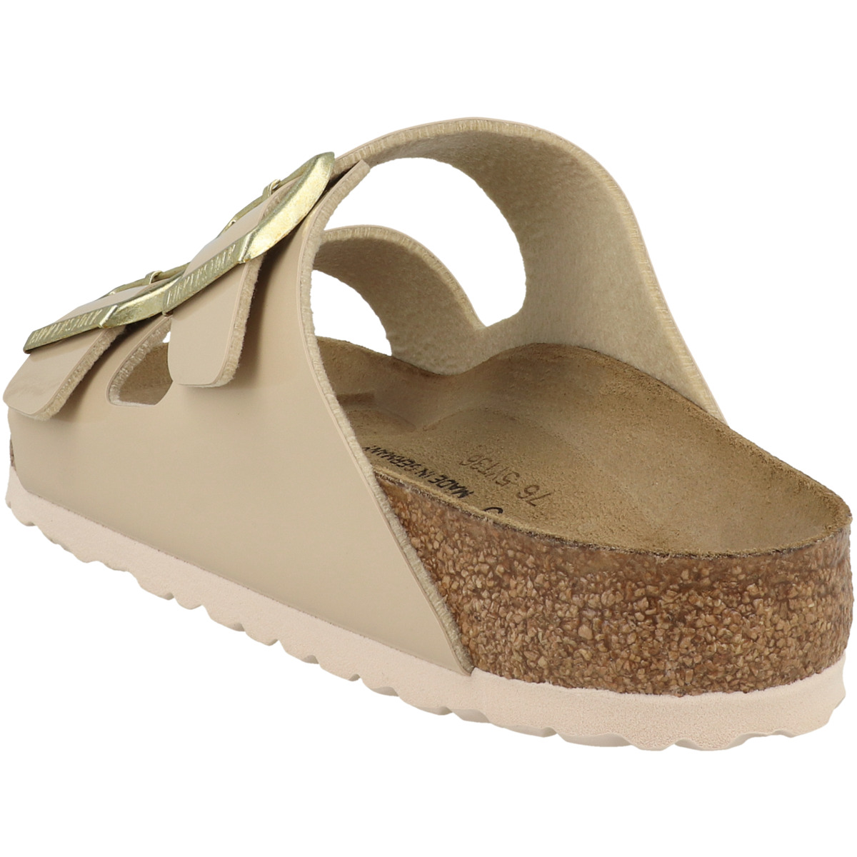 Birkenstock Arizona Birko-Flor Patent Sandale normal beige