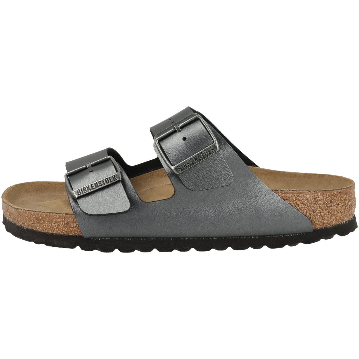 Birkenstock Arizona Birko-Flor Metallic Sandale normal schwarz
