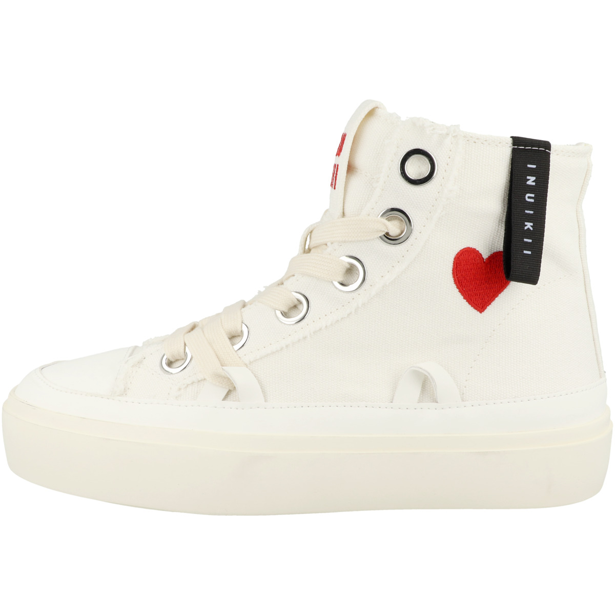 Inuikii Matilda High Top Distressed Sneaker high creme