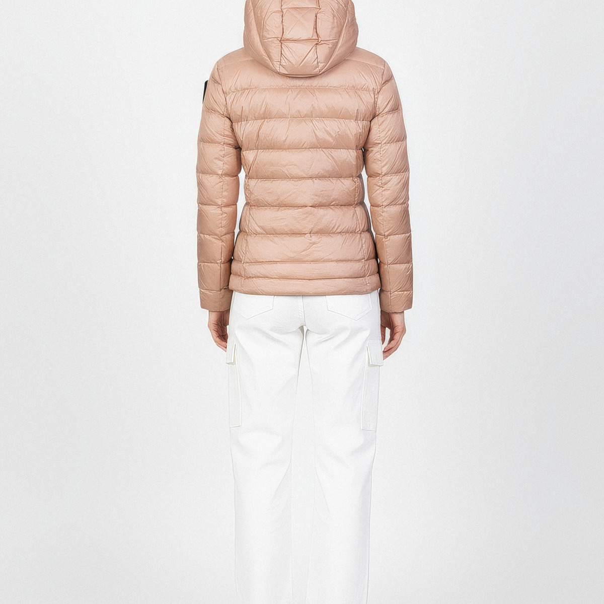 Blauer Charme Daunenjacke rosa