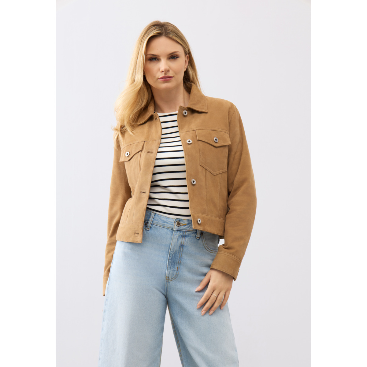 Bolongaro Trevor Ayla Trucker Lederjacke braun
