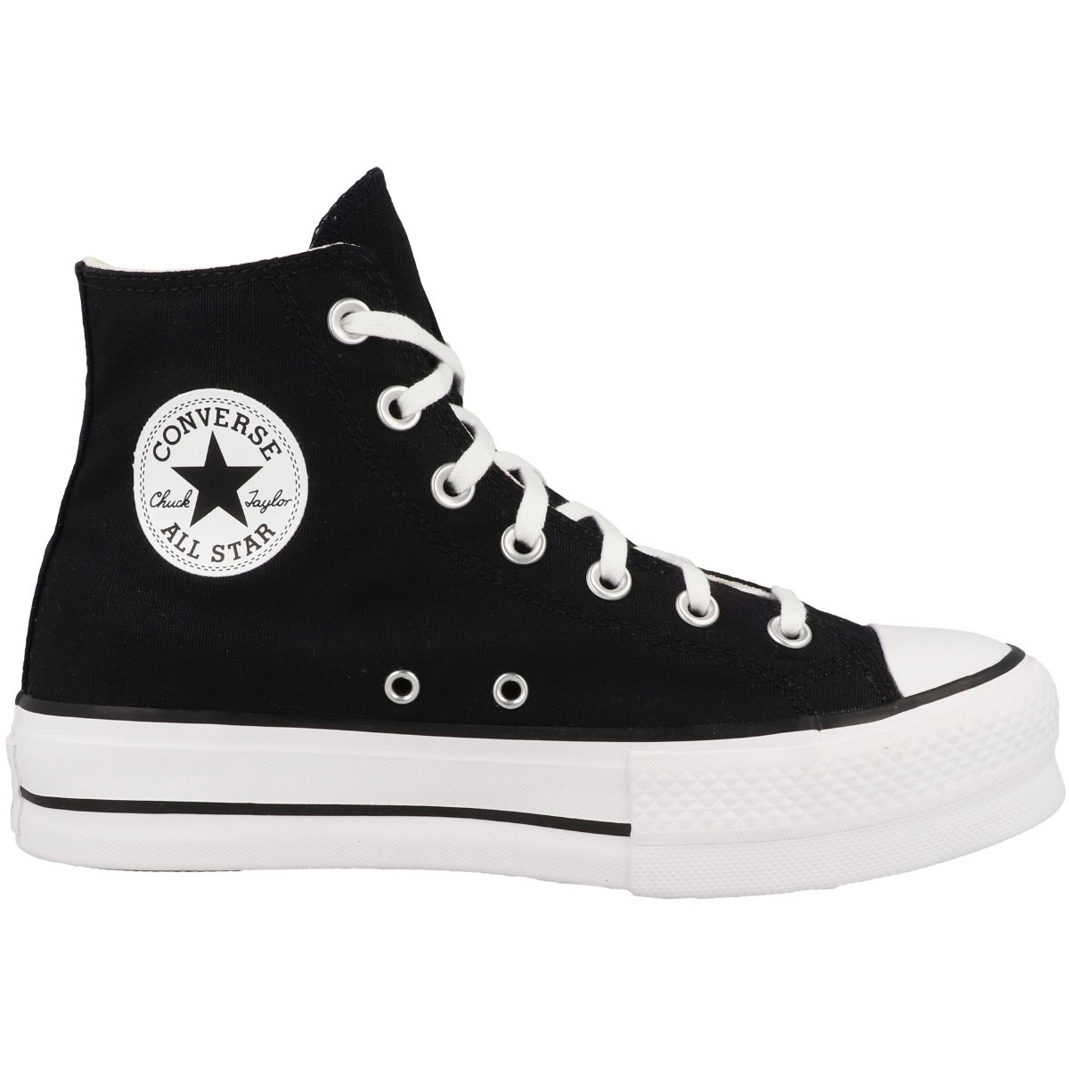 Converse Chuck Taylor All Star Canvas Platform High Sneaker schwarz