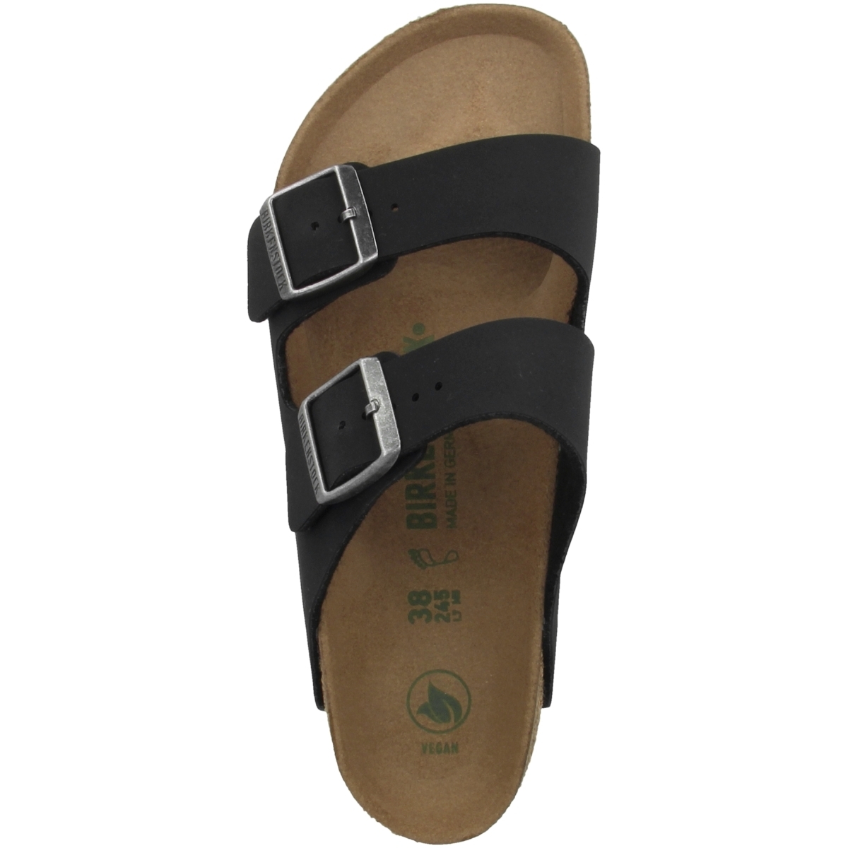 Birkenstock Arizona Birko-Flor Nubuk Sandale normal schwarz