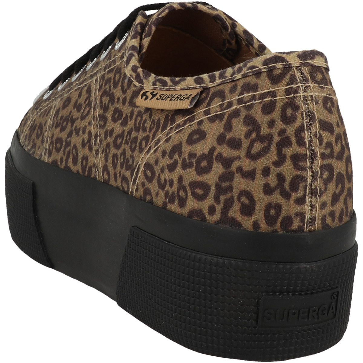 Superga 3790 Platform Black Leopard Pr Sneaker low braun