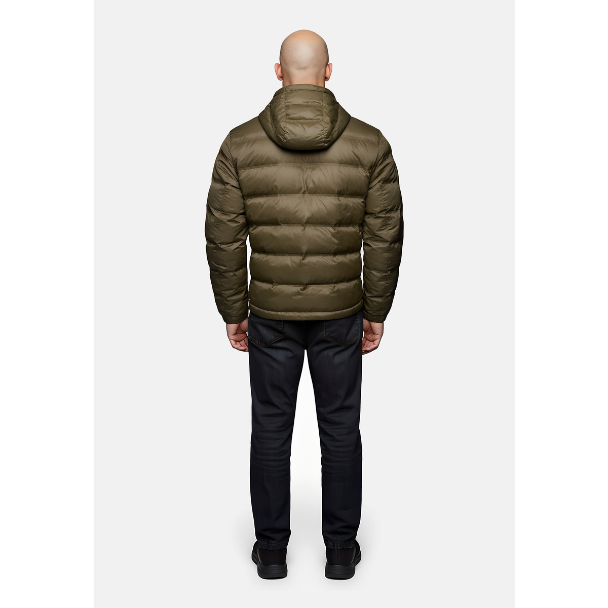 Blauer Charles Steppjacke dunkelgruen