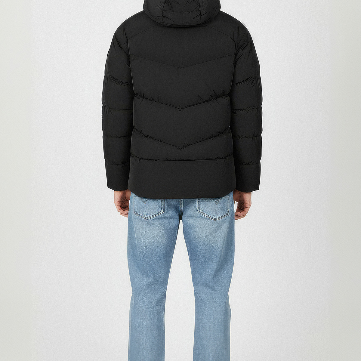 Blauer Crown Winterjacke schwarz