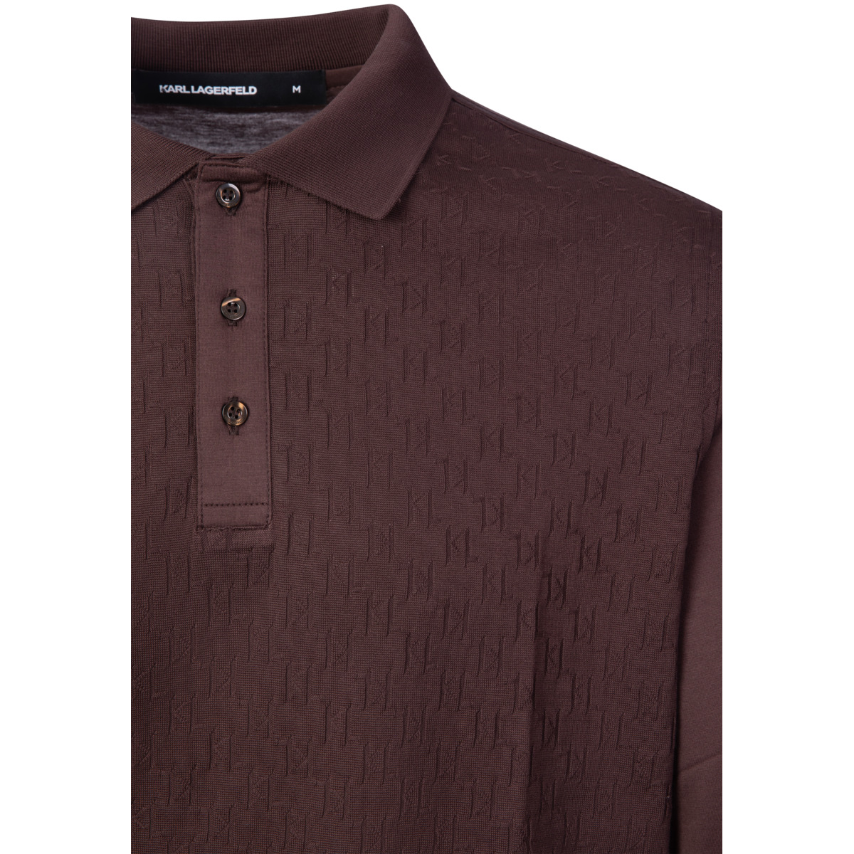 KARL LAGERFELD 745007 Langarmshirt dunkelbraun