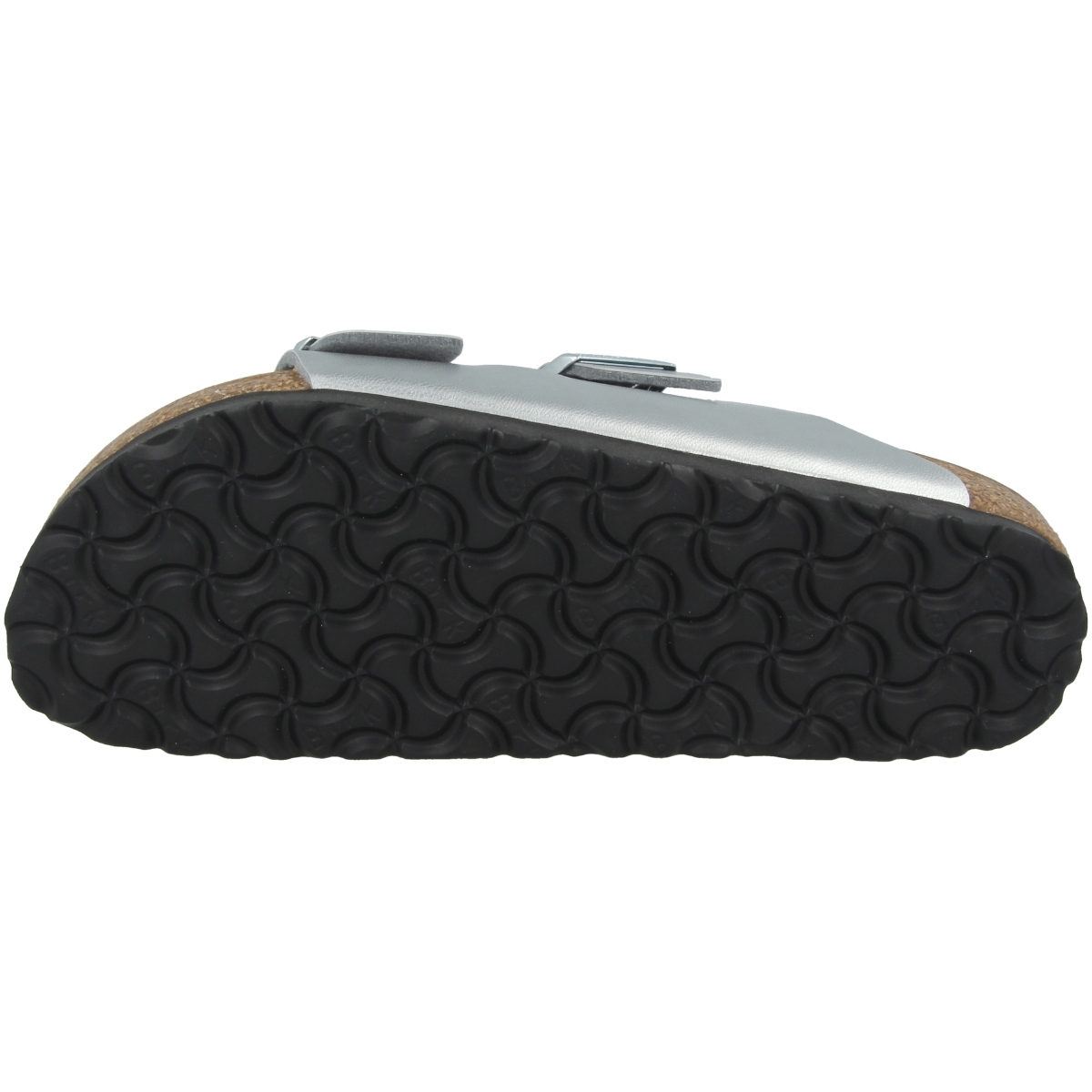 Birkenstock Arizona Birko-Flor Sandale normal silber