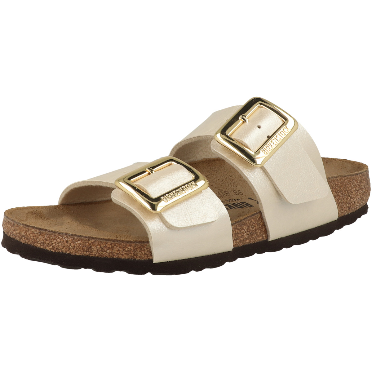 Birkenstock Sydney Cushion Buckle Birko-Flor Graceful Sandale schmal weiss