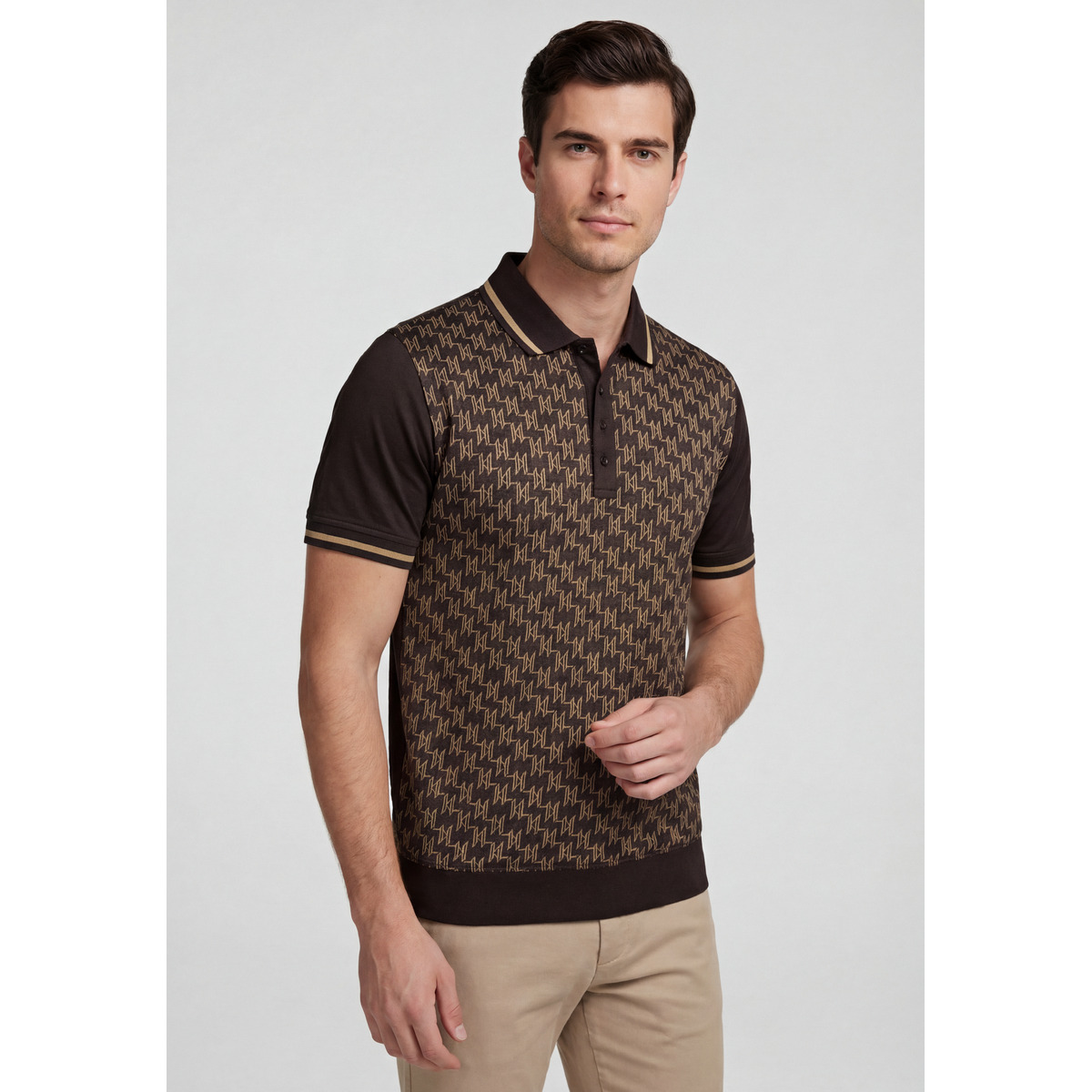 KARL LAGERFELD 745007 Poloshirt braun