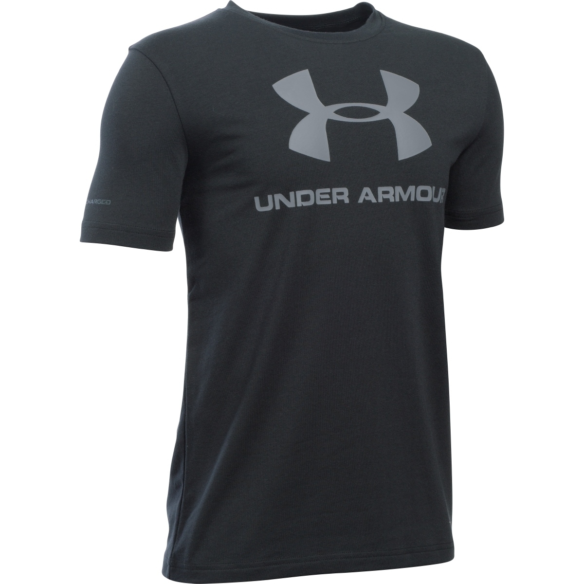 Under Armour Boys Sportstyle Logo Short Sleeve Funktionstshirt schwarz