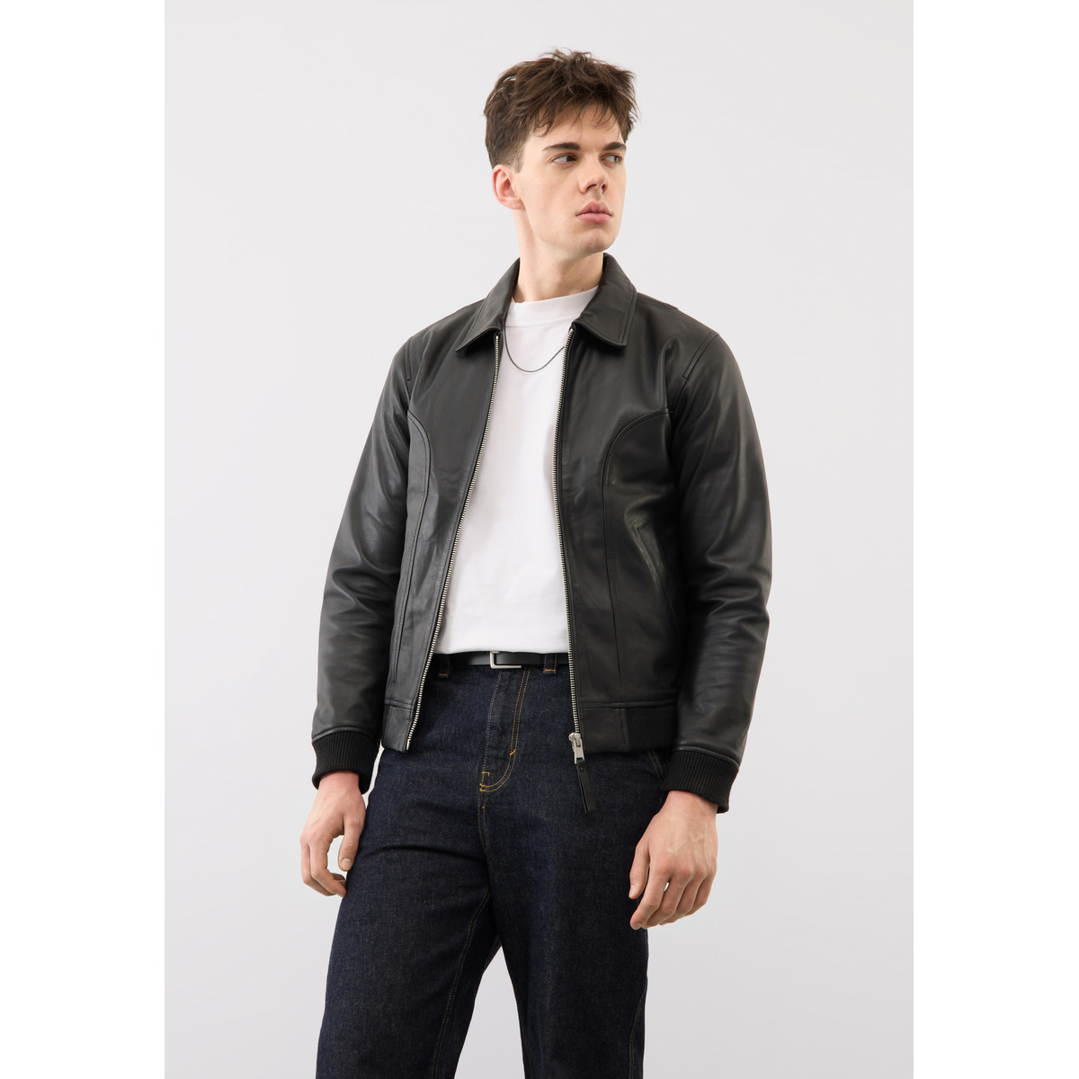 Bolongaro Trevor Beckett Jacket Lederjacke schwarz