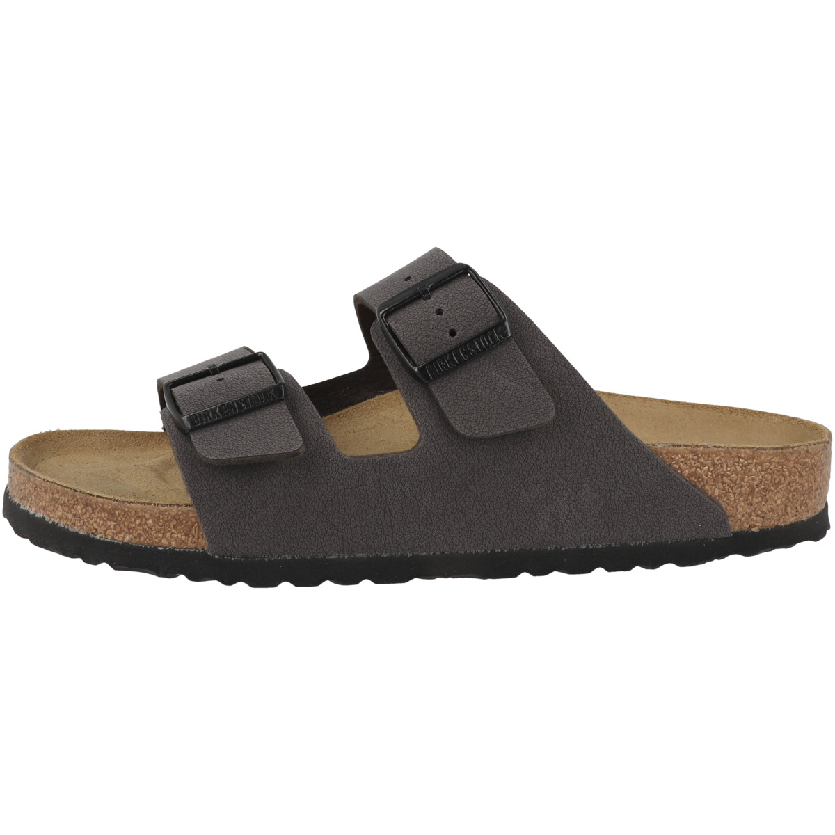 Birkenstock Arizona Birko-Flor Nubuk Sandale normal dunkelgrau