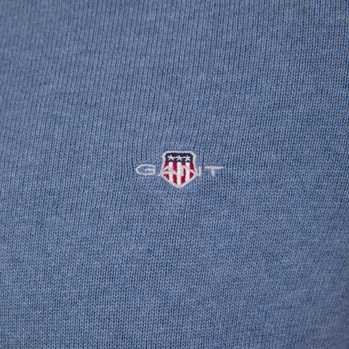 GANT Casual Cotton Zip Cardigan Strickjacke blau