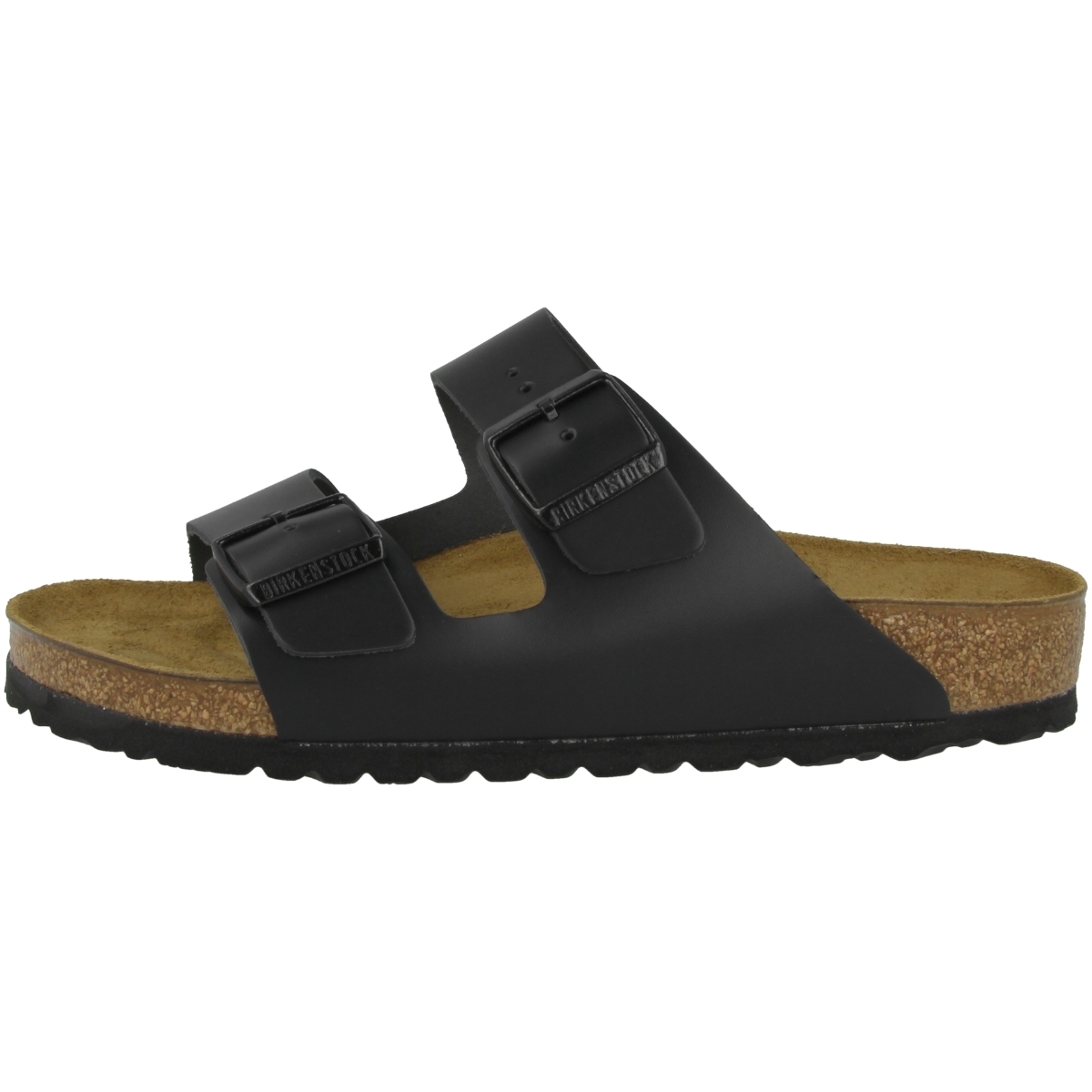 Birkenstock Arizona Glattleder Sandale normal schwarz