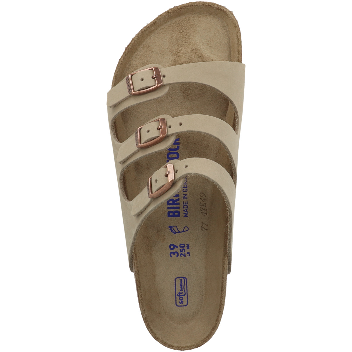 Birkenstock Florida SFB geöltes Nubukleder Sandale Weichbettung normal braun