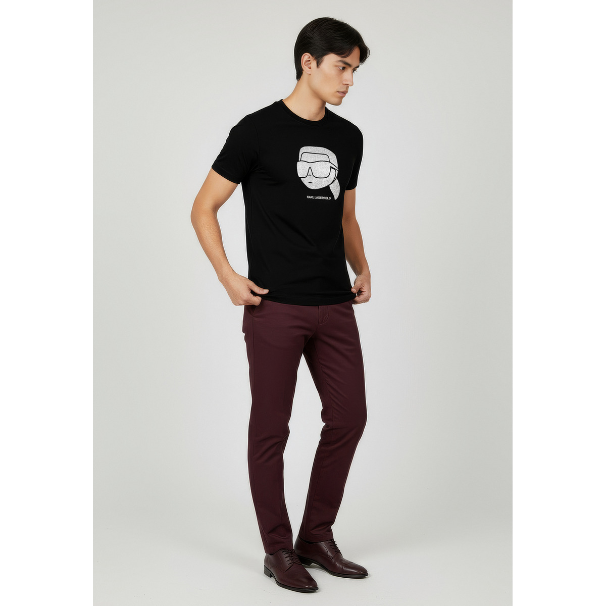 KARL LAGERFELD 755066 T-Shirt silber