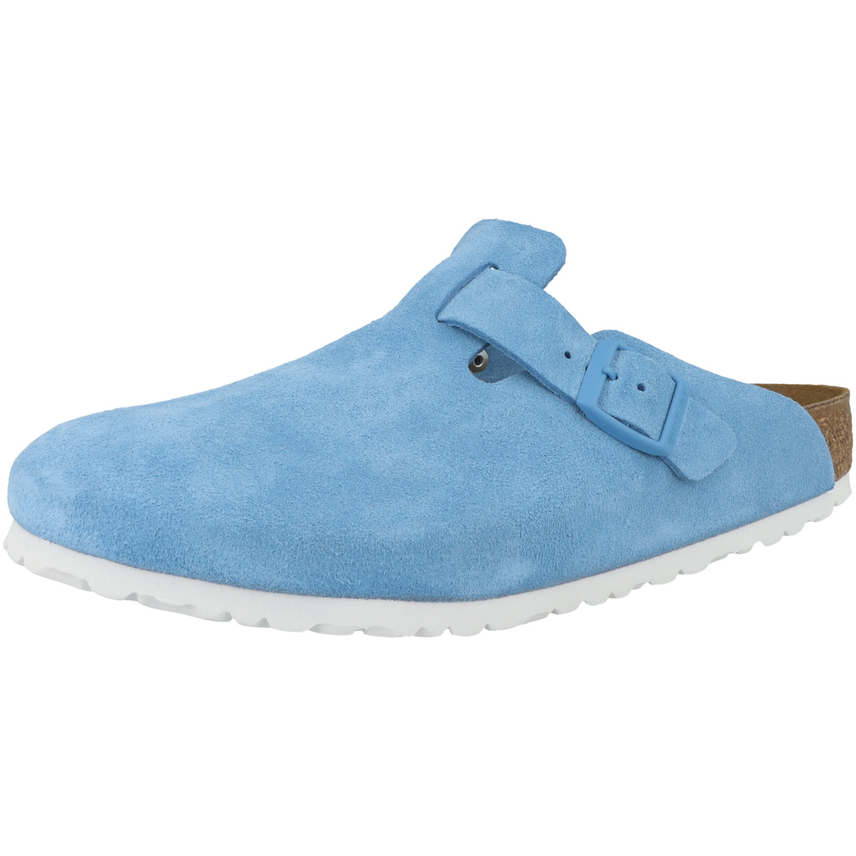 Birkenstock Boston Veloursleder Clogs normal blau