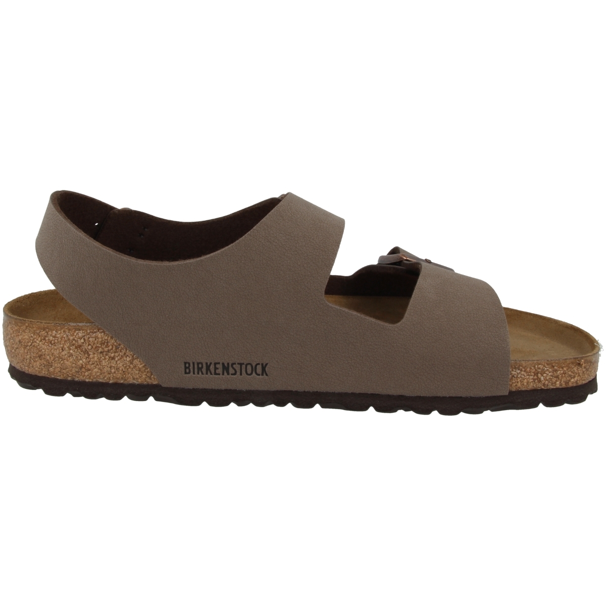 Birkenstock Milano Birko-Flor Nubuk Sandale normal braun