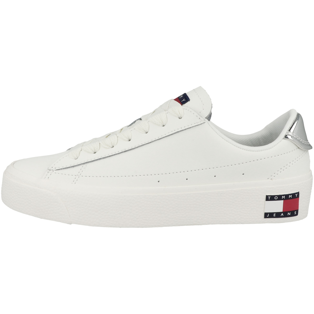 Tommy Hilfiger Tommy Jeans Vulcanized Leather Plat LC Sneaker creme