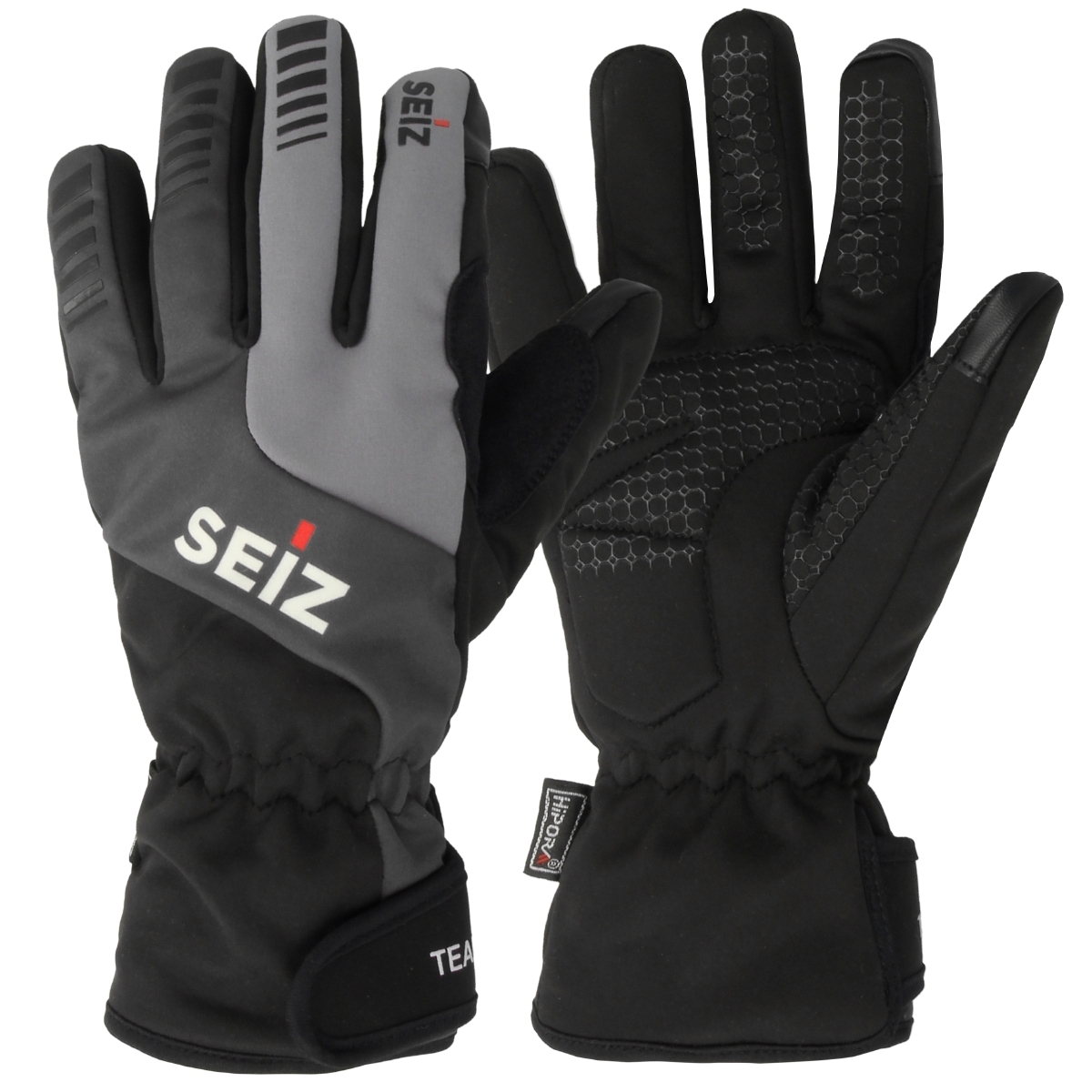 SEIZ TEAM Soft Shell Handschuhe schwarz