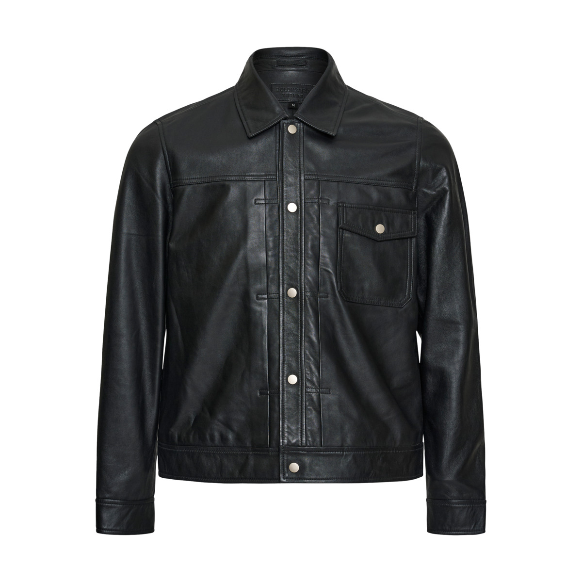 Bolongaro Trevor Carlos Trucker Lederjacke schwarz