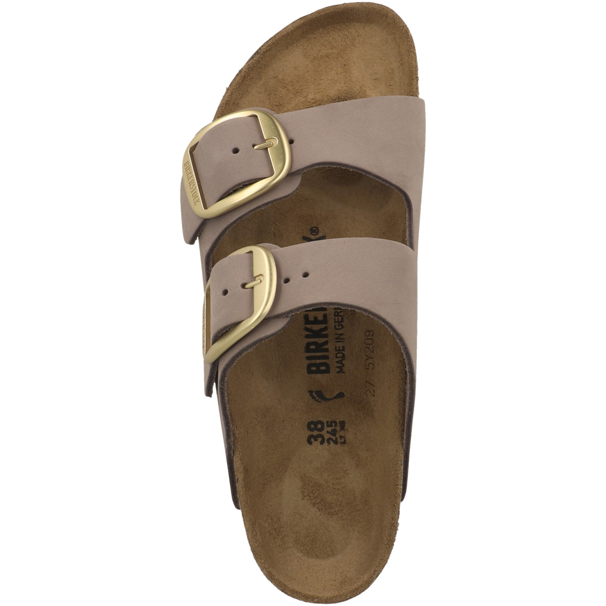 Birkenstock Arizona Big Buckle Nubukleder Sandale schmal lila