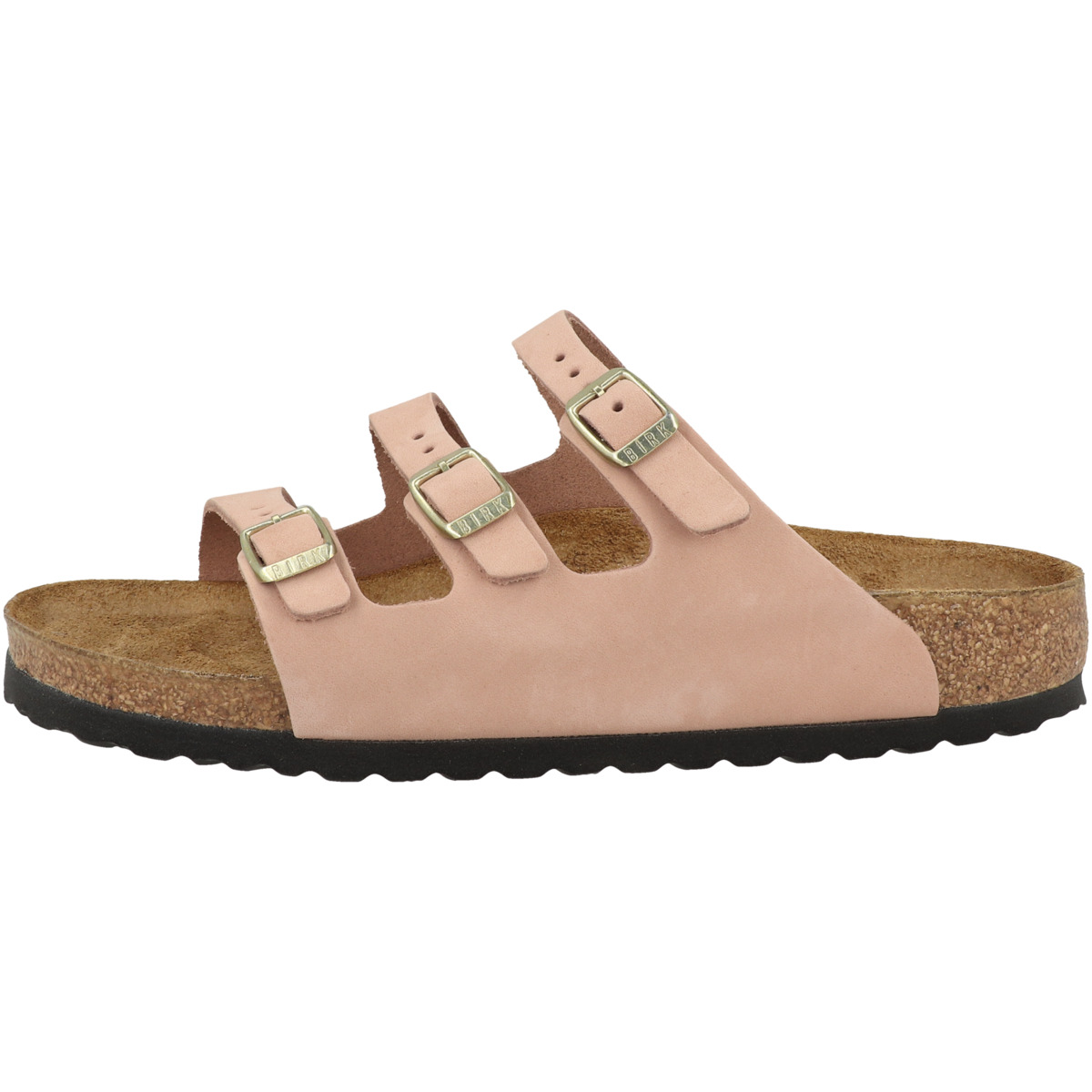 Birkenstock Florida Fresh Nubukleder Sandale schmal rosa