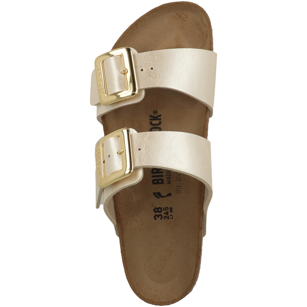 Birkenstock Sydney Cushion Buckle Birko-Flor Graceful Sandale schmal weiss