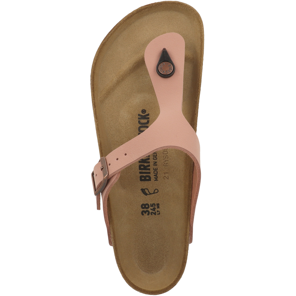 Birkenstock Gizeh Birko-Flor Nubuk Zehensandale normal rosa