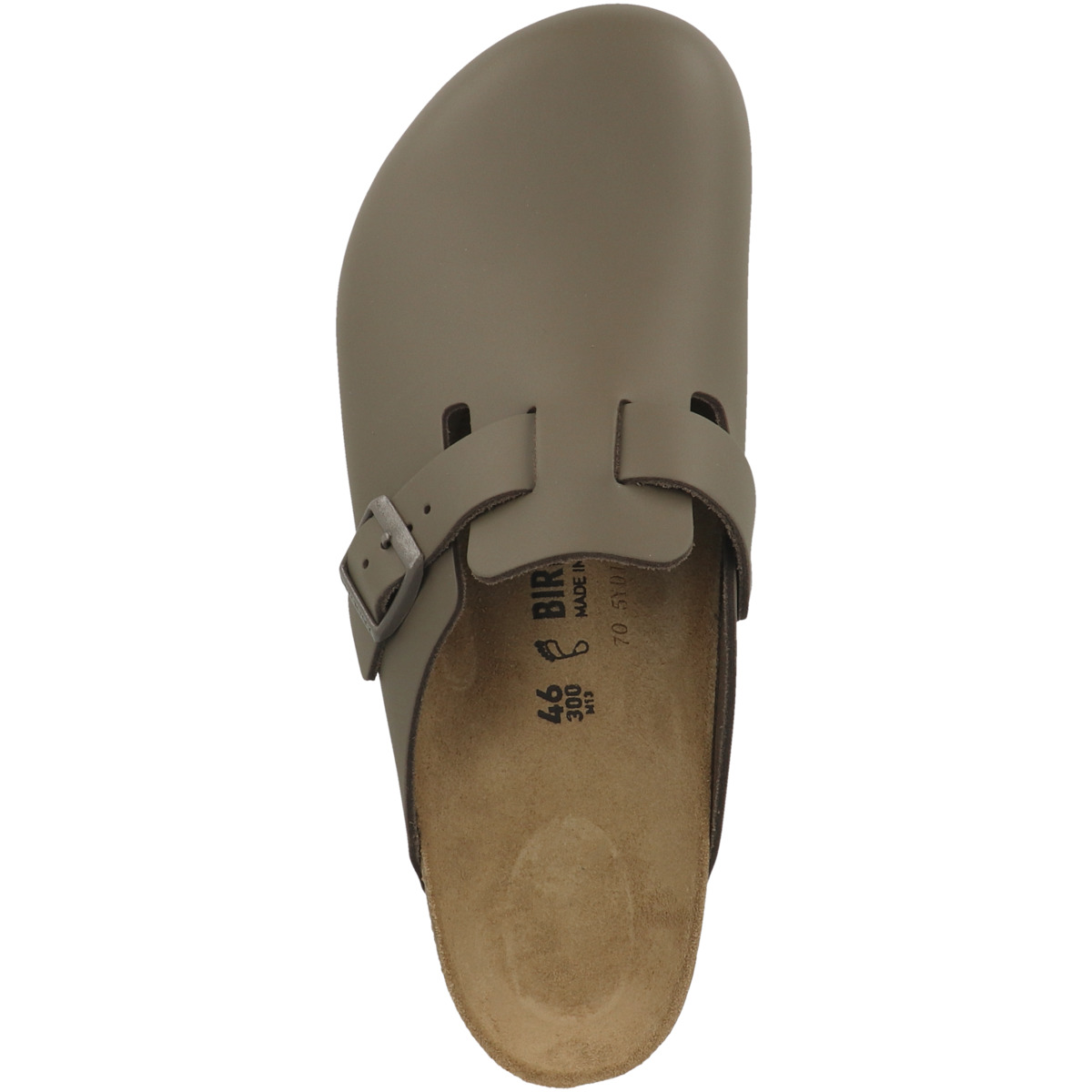 Birkenstock Boston Naturleder Clogs normal grau
